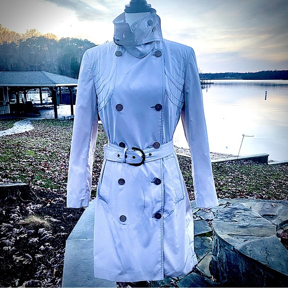 STELLA McCARTNEY🔸Fabulous Lite cream color Trench Coat🔸WOW DETAILS🔸STUNNING ! - Picture 5 of 17